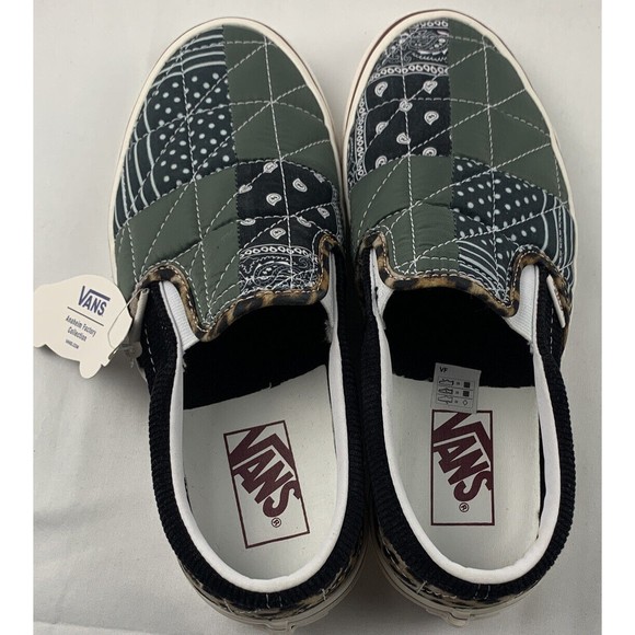 Vans Classic Slip-On Quilted Mix Anaheim Factory Mens Size 6 Women’s Size 7.5 - Picture 5 of 8